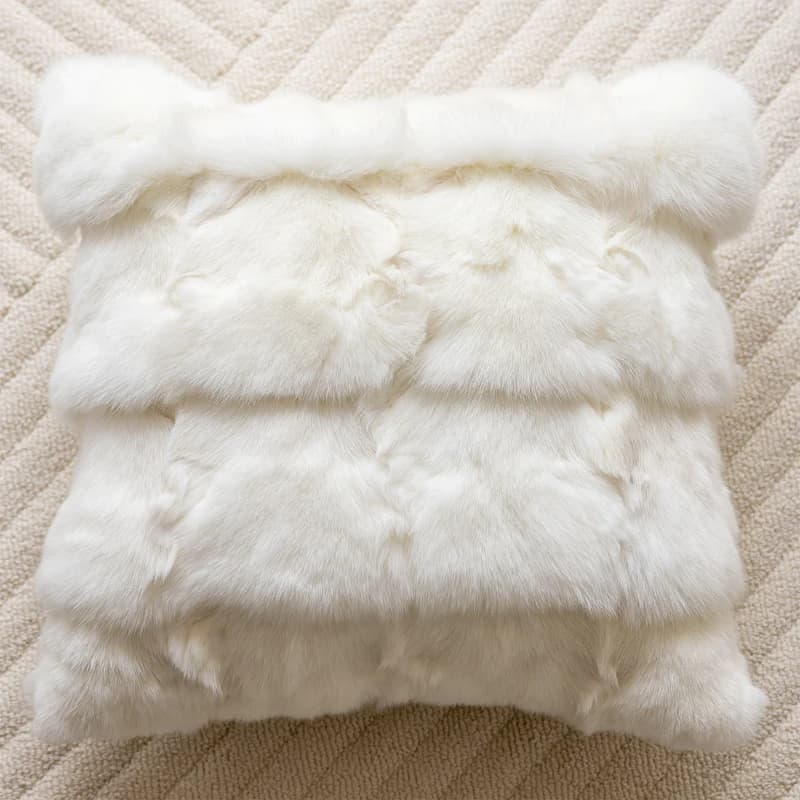 Plush Sofa Pillow Cover Without Core Model Room Light Luxury Pillow Headboard Cushion Waist Backrest Soft