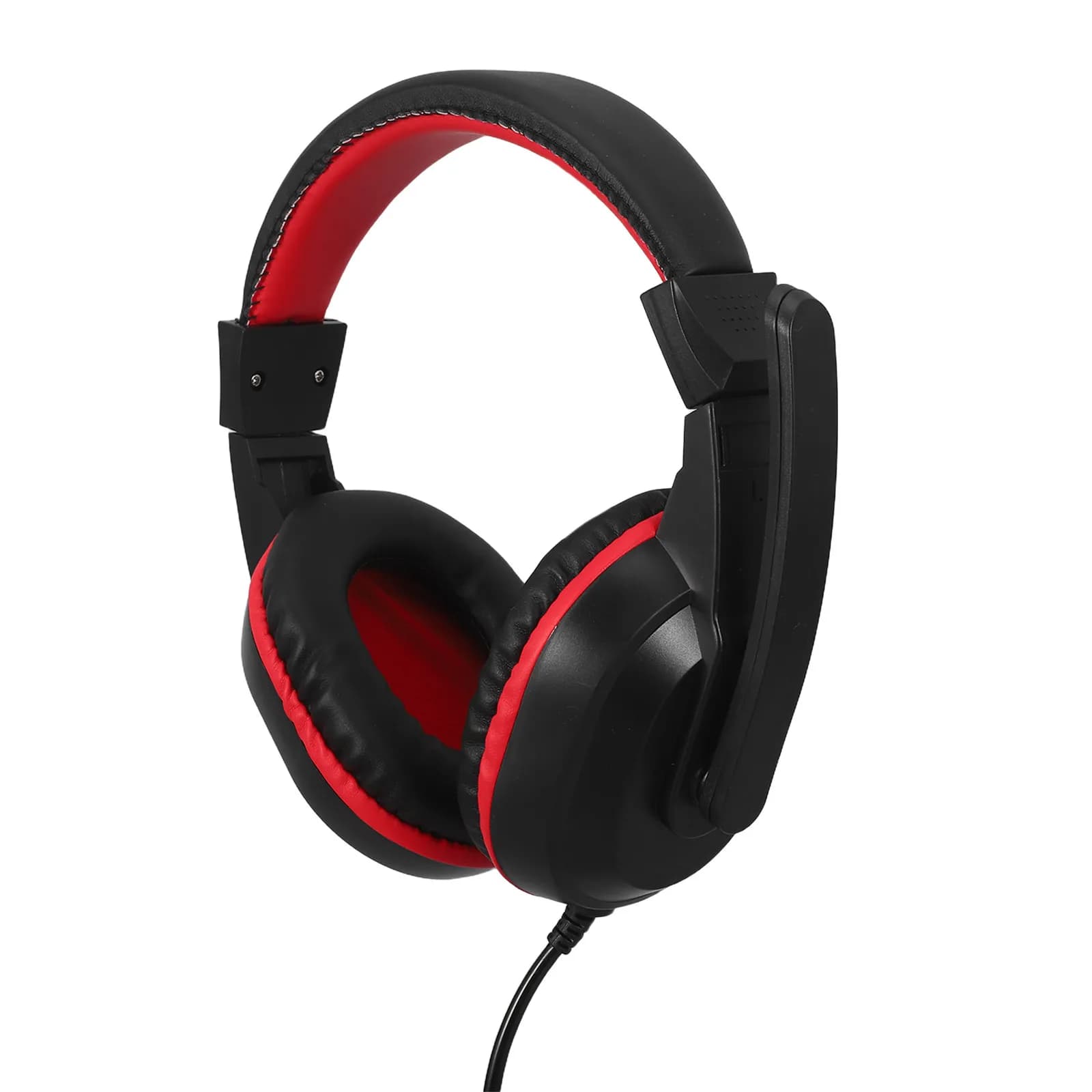 Cuffie da Gaming con Cancellazione del Rumore, Auricolari Stereo Regolabili con Microfono, Comode Cuffie Cablate per PC e Laptop, Blu