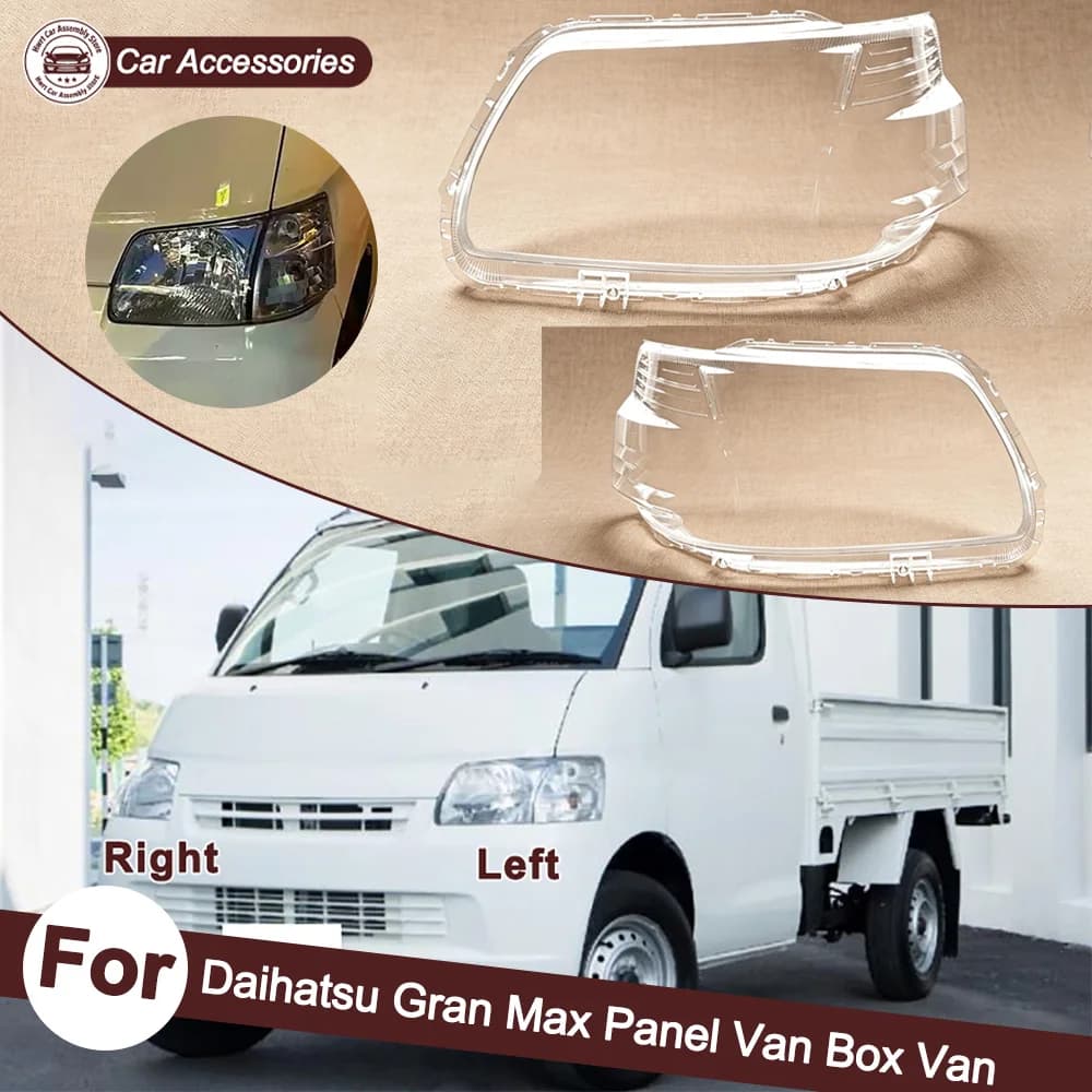 Car Headlight Headlamp Light Lampshade Glass Lens Case Shell Cover Transparent Lampcover For Daihatsu Gran Max Panel Van Box Van