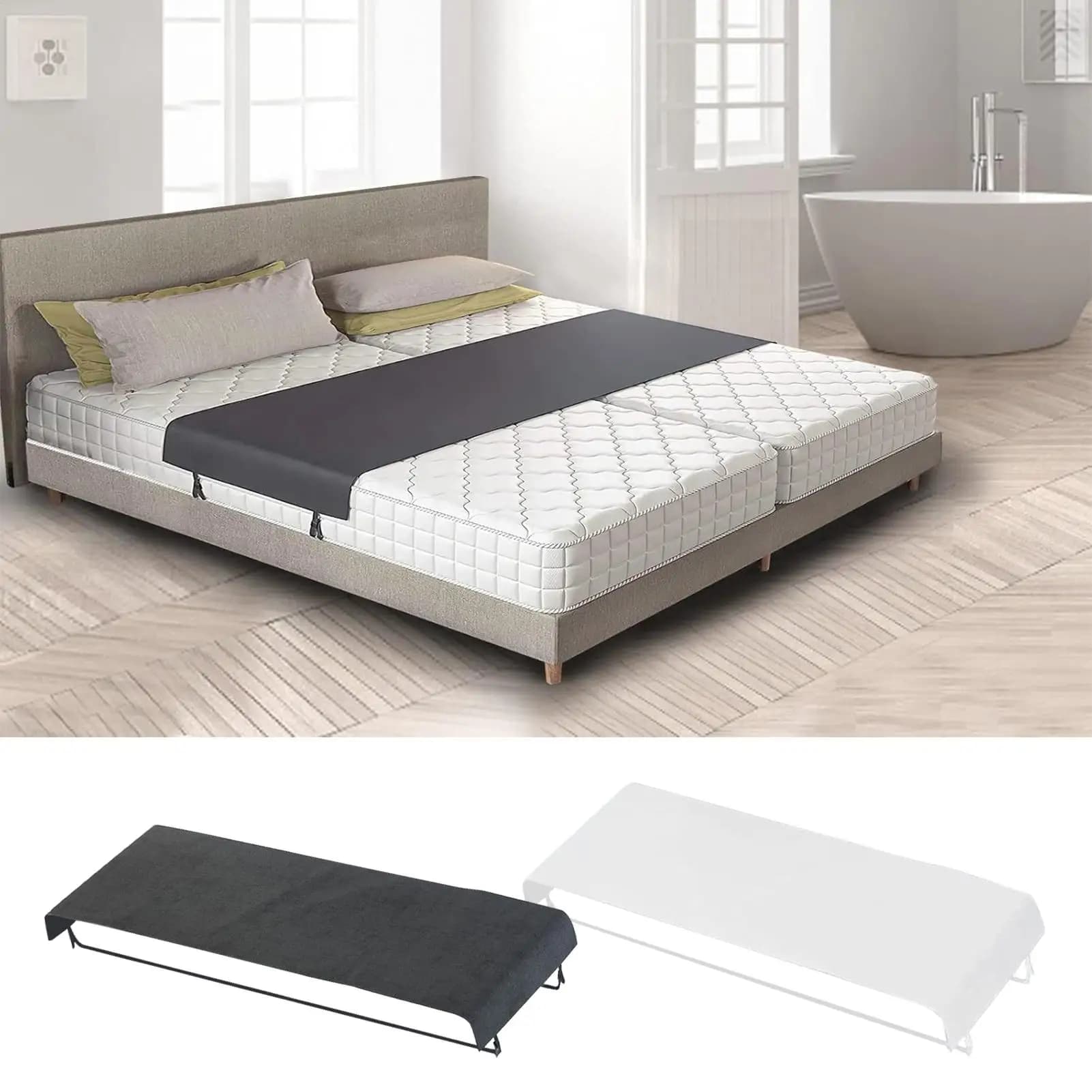 Bed bridge bed with bed straps for bedsheet Converter for bridge for large double mattress for families, couples, guest bedroom