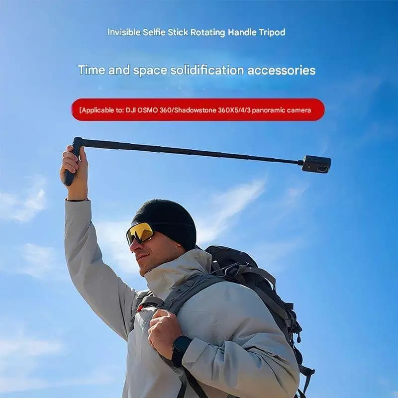 Maniglia rotante Bullet Time per DJI OSMO per fotocamera panoramica Insta360 Tempo speciale Spazio Solidificazione Bastone selfie invisibile