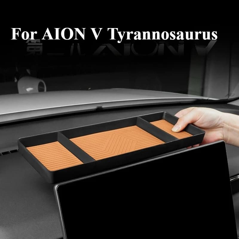 Per AION V Tyrannosaurus, Vano portaoggetti posteriore per schermo di controllo centrale, Vassoio organizer modificato per auto, Accessori interni