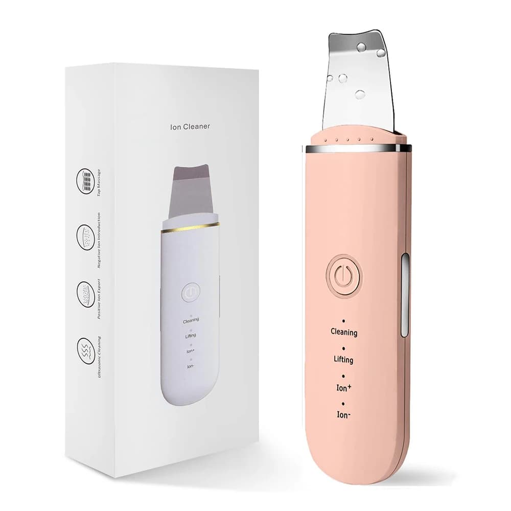 Scrubber per la pelle ad ultrasuoni e nebulizzatore USB Umidificatore a vapore per il viso Macchina per la pulizia profonda Peeling Pala Detergente per pori del viso