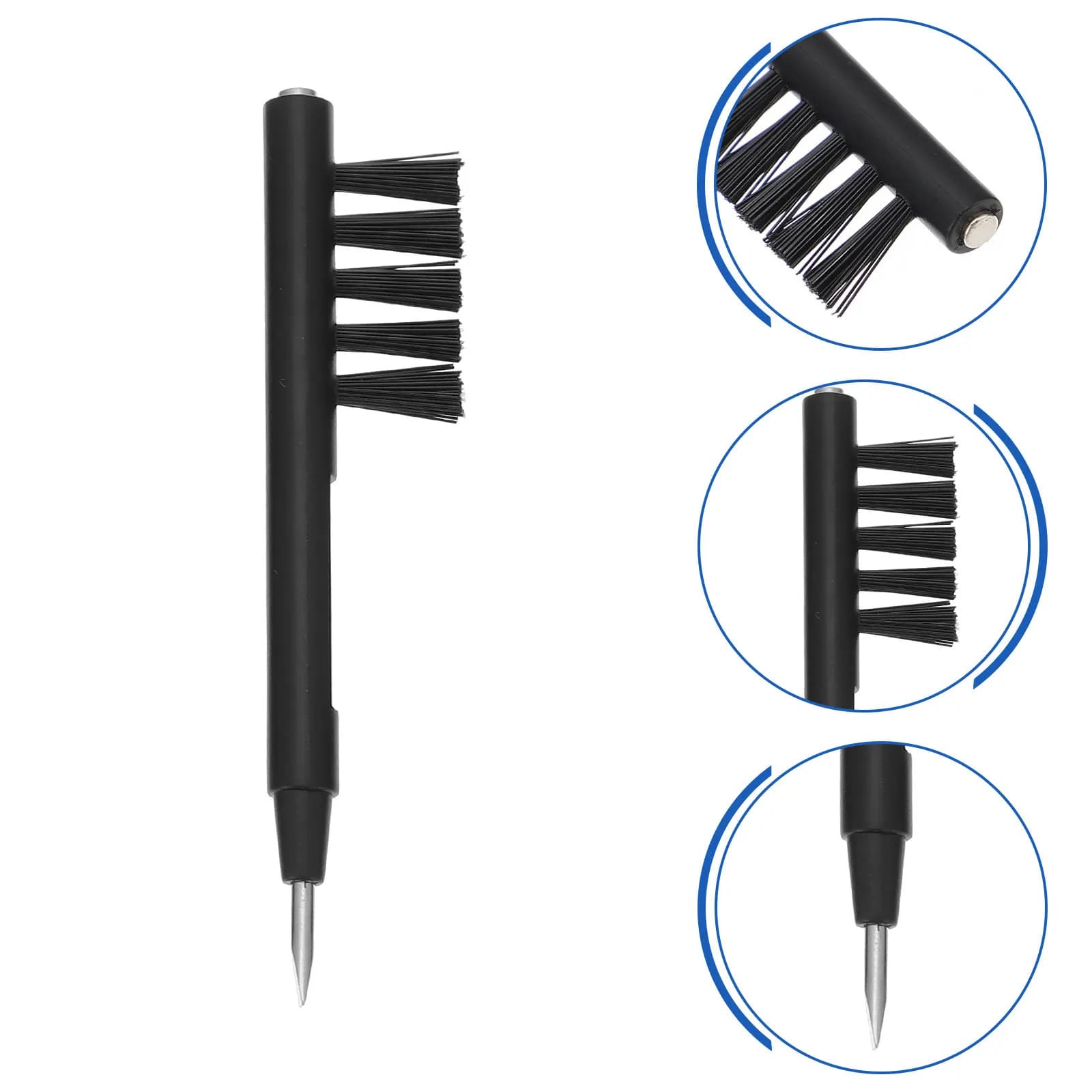 5 piece hearing aid cleaning brush kit includes a micro-cable for daily hygiene of the headset and a small screw