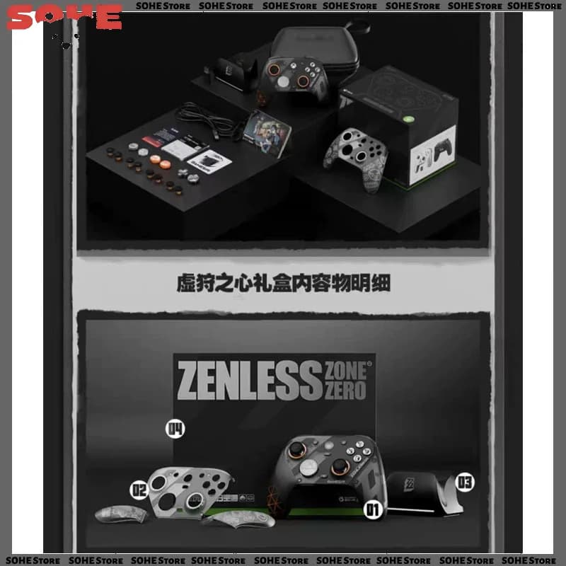 Controller di Gioco G7pro Zenless Zone Zero, Wireless 2.4G Bluetooth Tri-Mode, Joystick Steam TMR, Accessori per PC Gaming, Regalo Gamepad