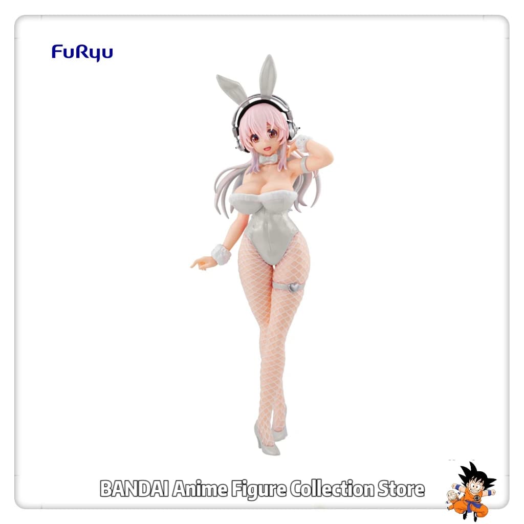 In Stock Original FuRyu BiCute Bunnies Figure -pearl White Ver. SUPER SONICO Anime Figure Universal Ornament Model Gift