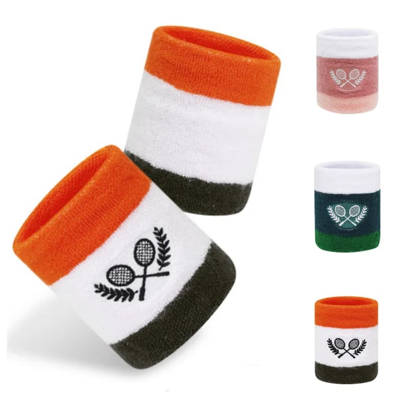 Polsini sportivi, Assorbimento del sudore da tennis per uomo e donna, Tutore di supporto per il polso, Asciugamano per il sudore da tennis da badminton