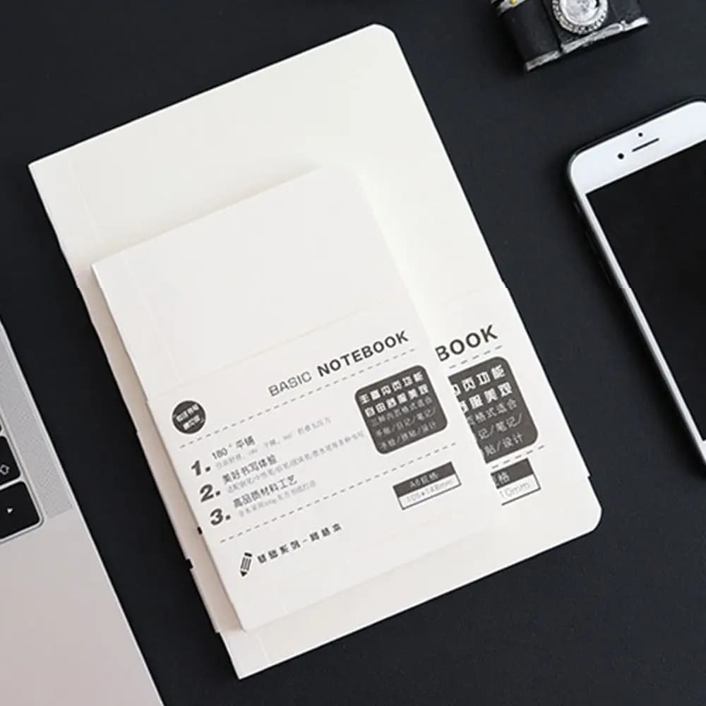 A5 a6 Replacement Basic Notebook Horizontal Grid Blank White Replaced Refill Notebook Paper Notebook Internal Page Planners