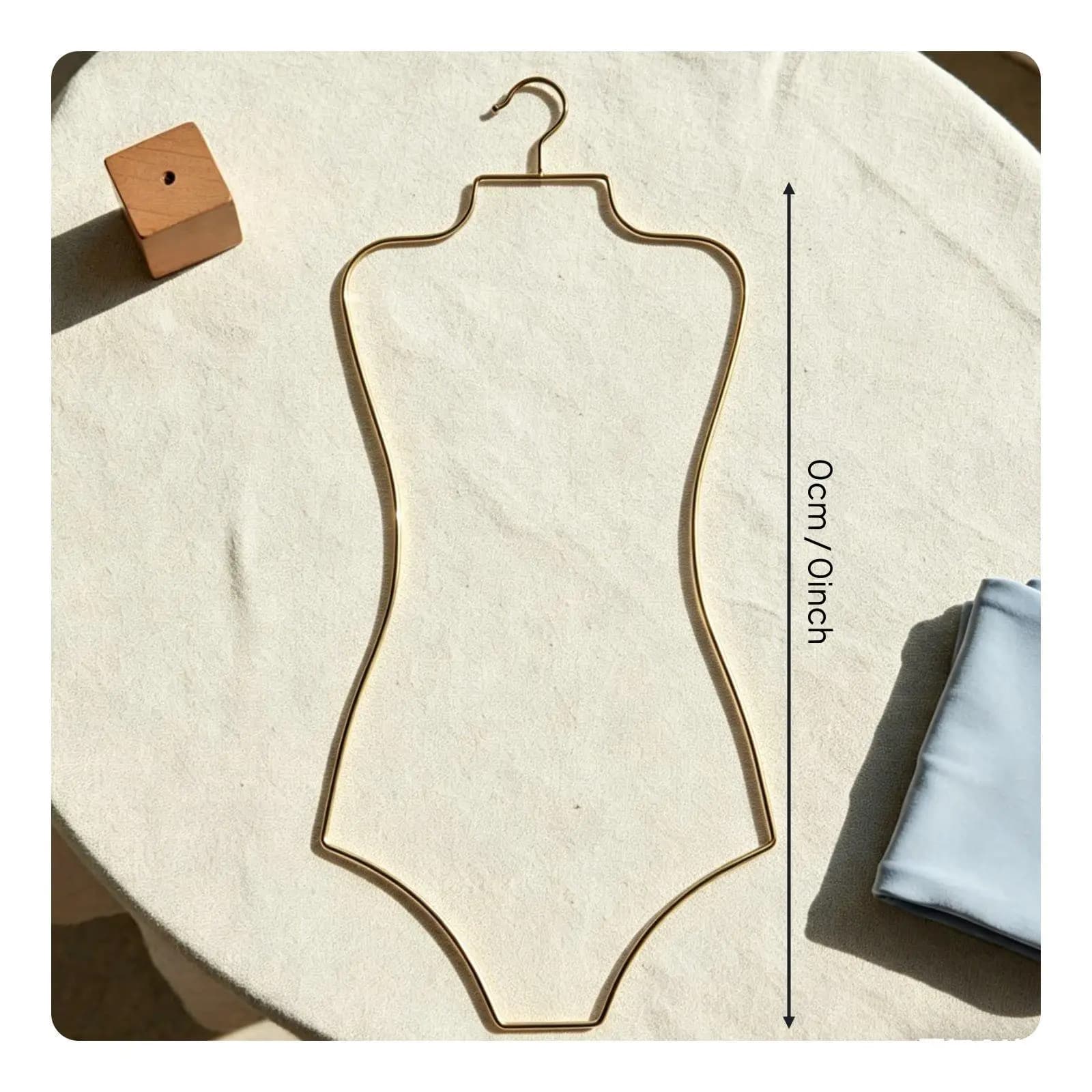 Lingerie Hanger Metal Swimsuit Display Hanger Minimalist Bathing Suit Bodysuit Display Rack for Boutique Owners, Closet