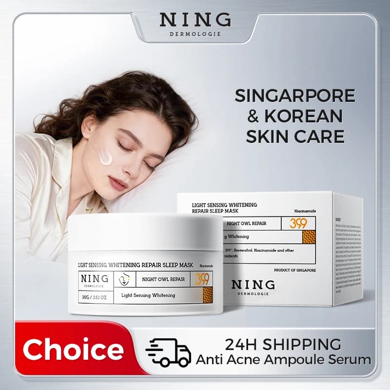 Brightening Night Sleeping Mask – SymRadiance™399, B-CIRCADIN™, Niacinamide & 1% Anfuin for Radiance & Hydration