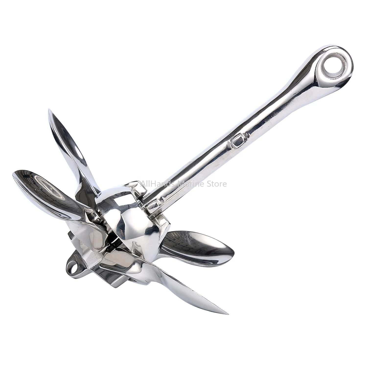 Alastin Marine Stainless Steel 316 Mirror Polished Anchor For Boat Grapnel Anchor