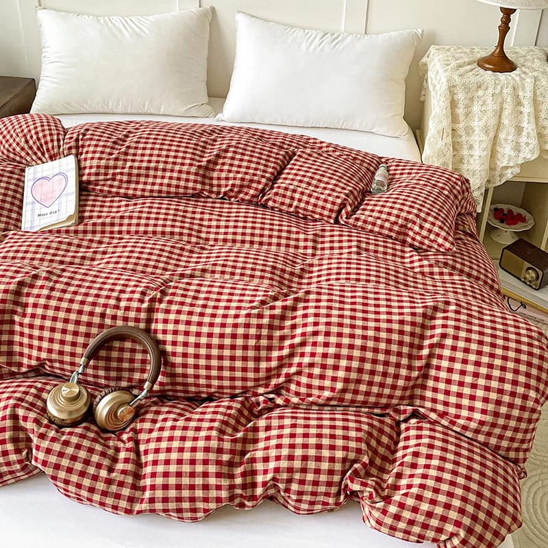 Copripiumino Morbido in Puro Cotone, Copriletto Singolo/Matrimoniale/Queen/King Size, Coperta per Adulti e Bambini