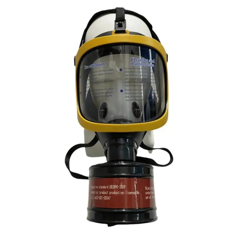 Breather for nuclear radiation chemical full face mask Yellow mask 2 in 1 gas mask insecticidal paint spray silicone gas mask
