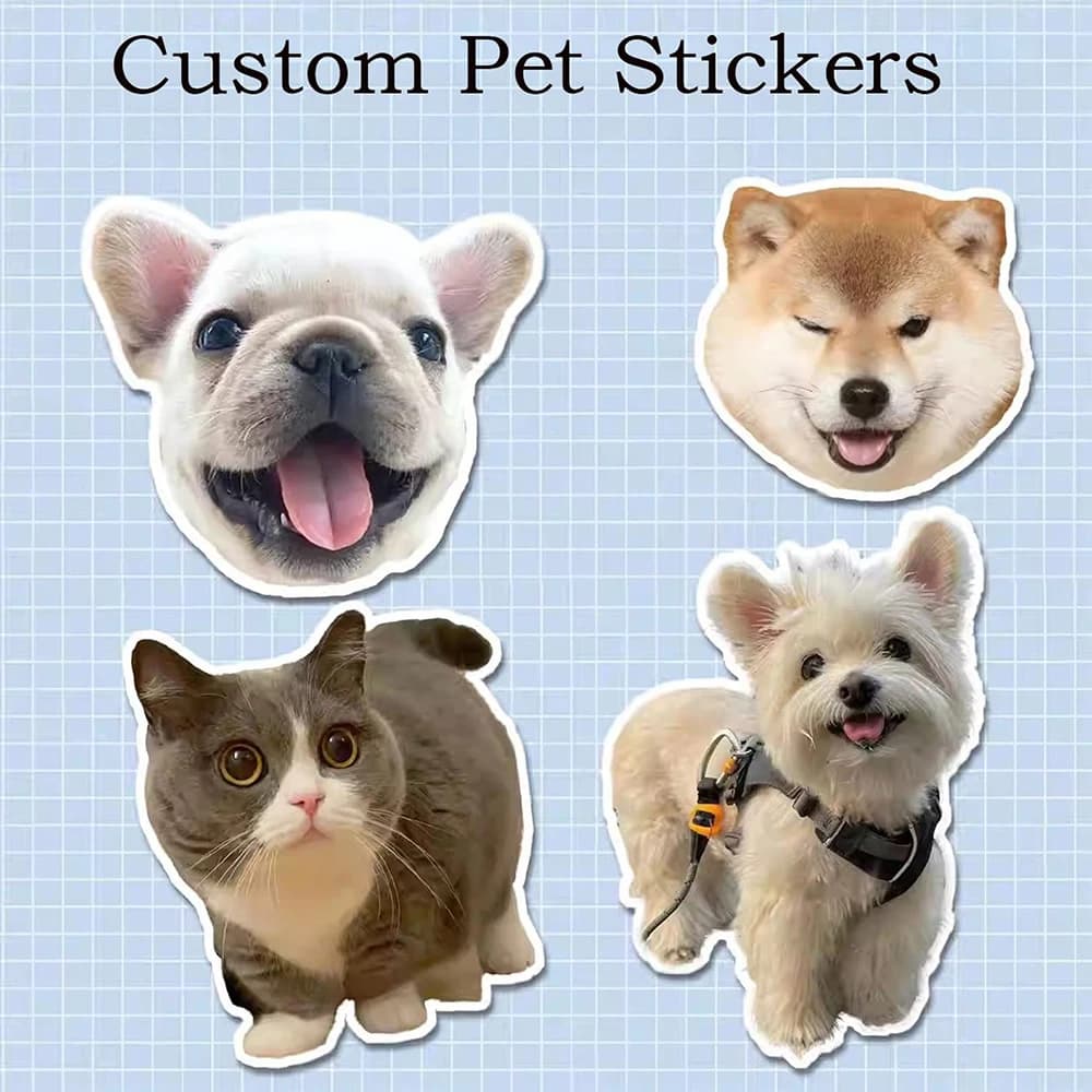 Adesivi personalizzati per animali per cani Cuccioli divertenti Adesivo per cani Decorazione Adesivi per feste fai da te Decor Etichetta per diario per notebook di cancelleria