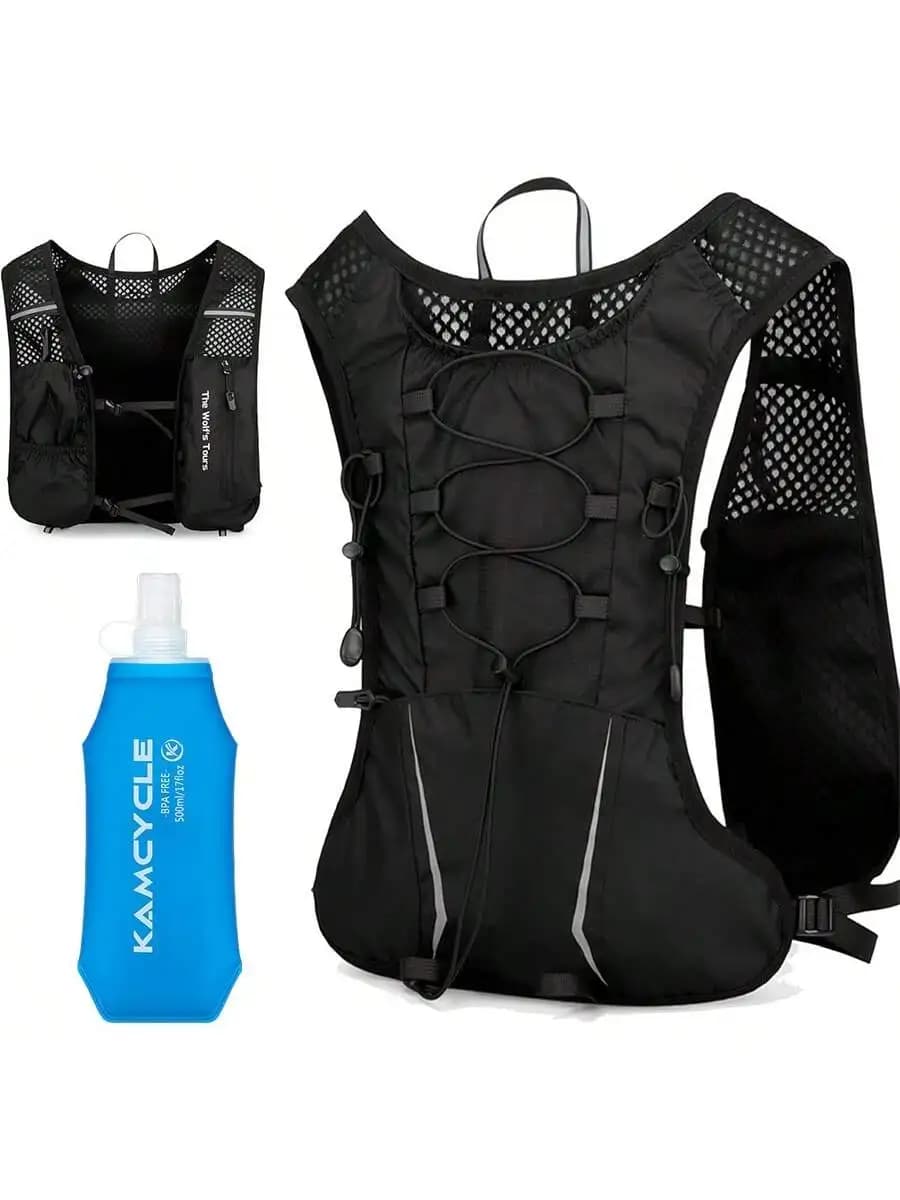Running vest with 500 ml TPU Soft Bolt, Lightweight Hydrating vest for Race - Adjustable straps on the Petto, Light Hydrating Backpack