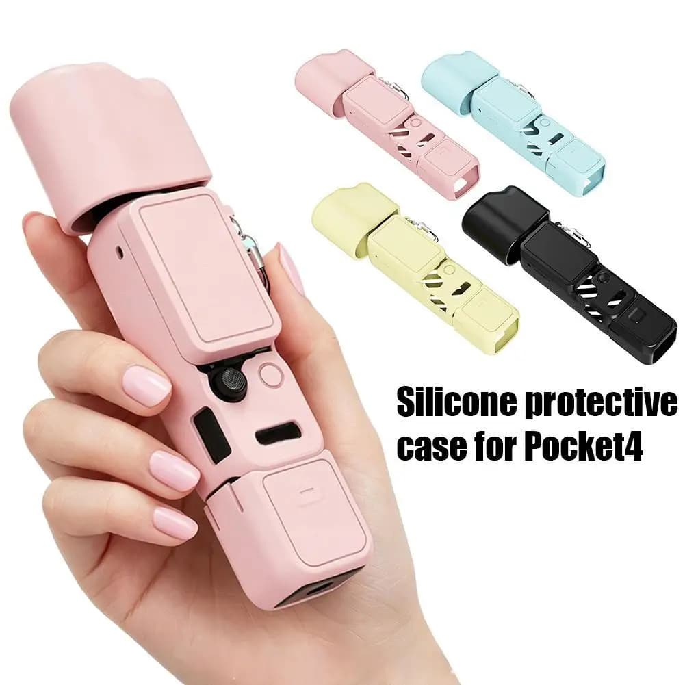 Custodia Protettiva in Silicone per Fotocamera DJI Pocket 4 - Accessori per Fotocamera Sportiva