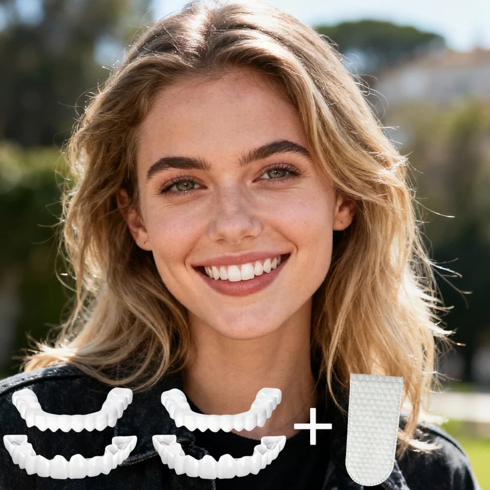 Nuove Faccette Dentali Resistenti e Durevoli, Riutilizzabili, Sbiancamento Istantaneo, Struttura Rinforzata, Lunga Durata H2931