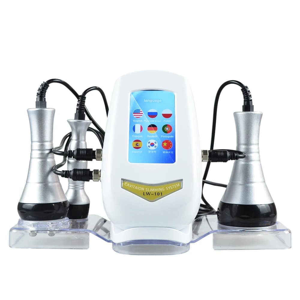 3 In 1 40K Ultrasonic Cavitation Machine Body Slimming Weight Loss Facial Skin Tightening And Lifting