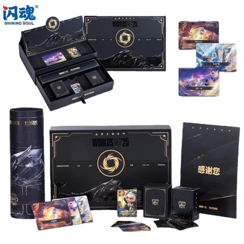ShiningSoul Rune Battlegrounds League of Legends Gioco di carte da battaglia Confezione regalo in edizione limitata del campionato mondiale - Regalo di festa