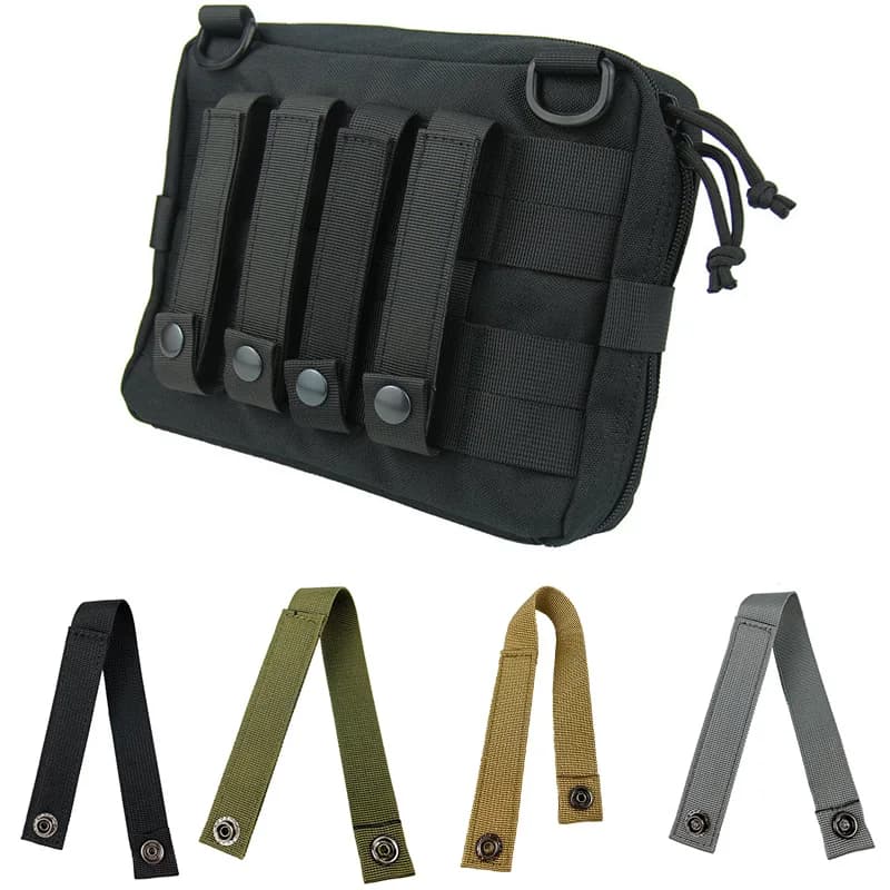 1-4PCS Nylon Molle Nastro Tessitura Fibbia Ganci Chiave Clip Tasca Tattica Cinghie Ganci per Cintura Cintura esterna Gilet Zaino Gancio