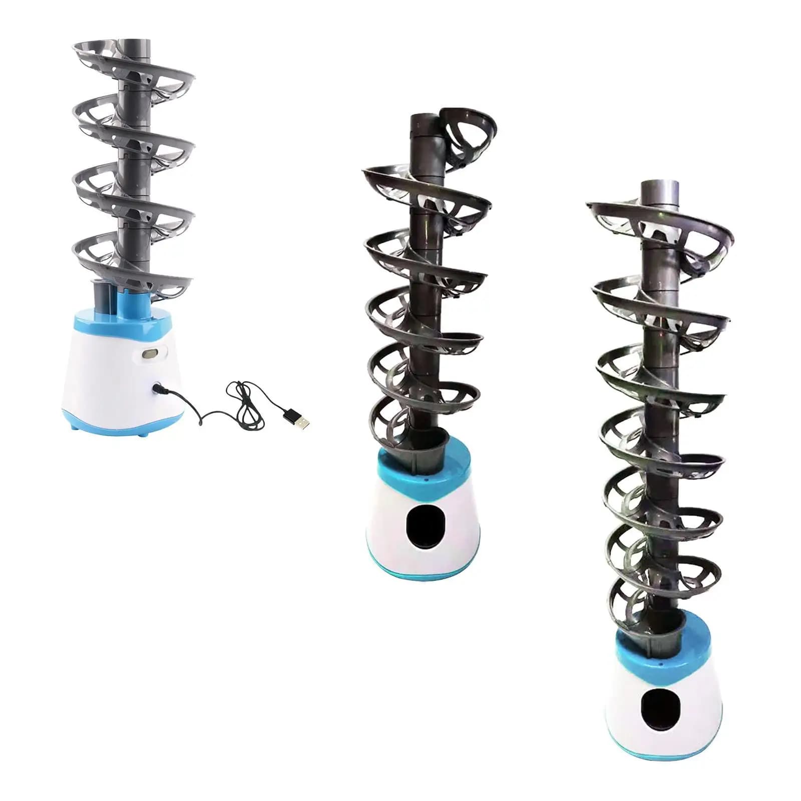 Lanciatore Automatico di Palline da Ping Pong per Allenamento Interno ed Esterno con Struttura in ABS Resistente per Tutte le Età