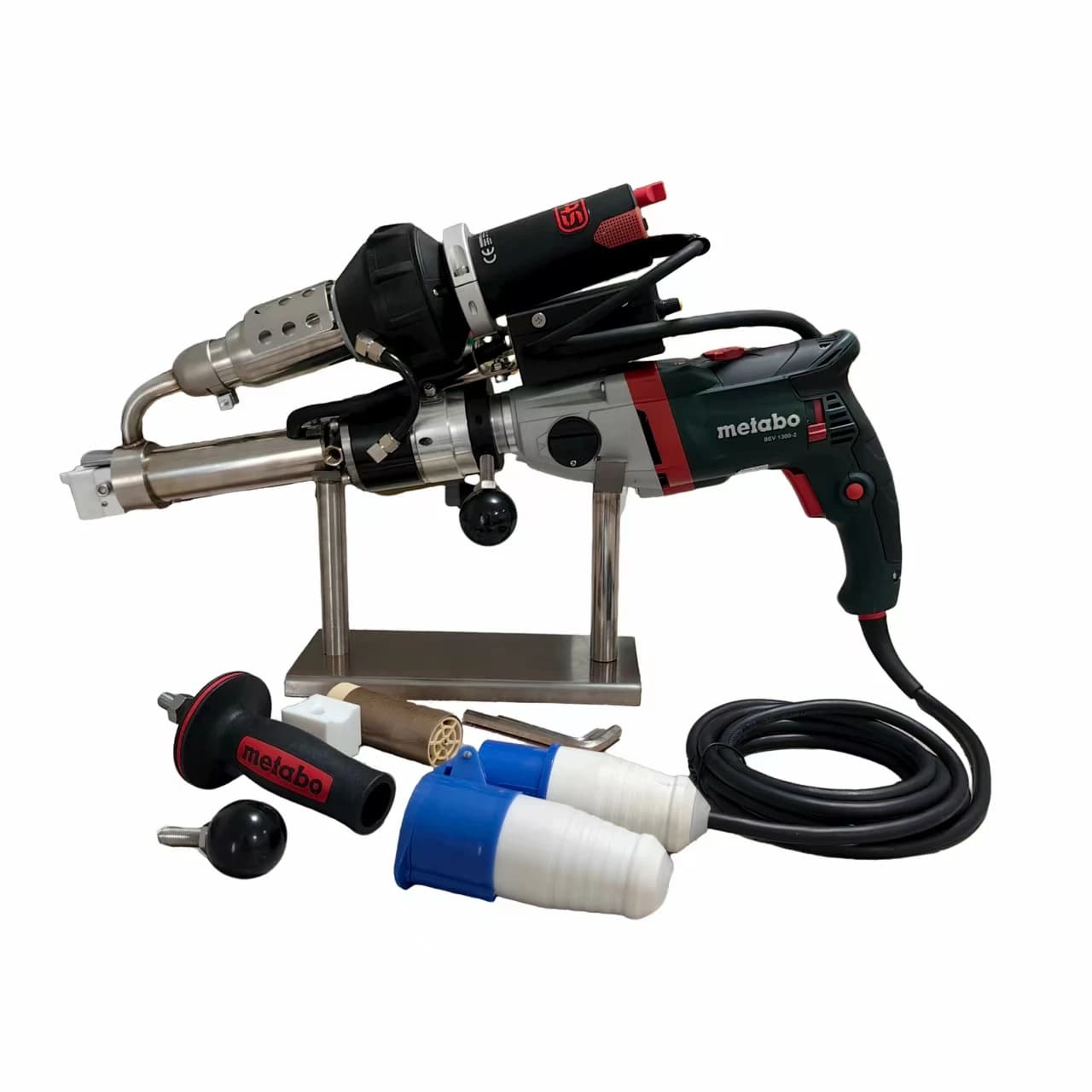 ZGF-A 4100W Doppio Riscaldamento 220V Palmare HDPE Foglio di Plastica Macchina per Estrusione Pistola per Saldatura Nuova Condizione Aria Calda Saldatore di Plastica