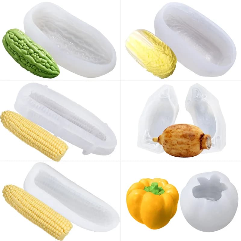 Stampo in silicone tridimensionale 3D, pepe, zucca, pasta, cioccolato, decorazione per torte, mousse, gelato, cioccolato