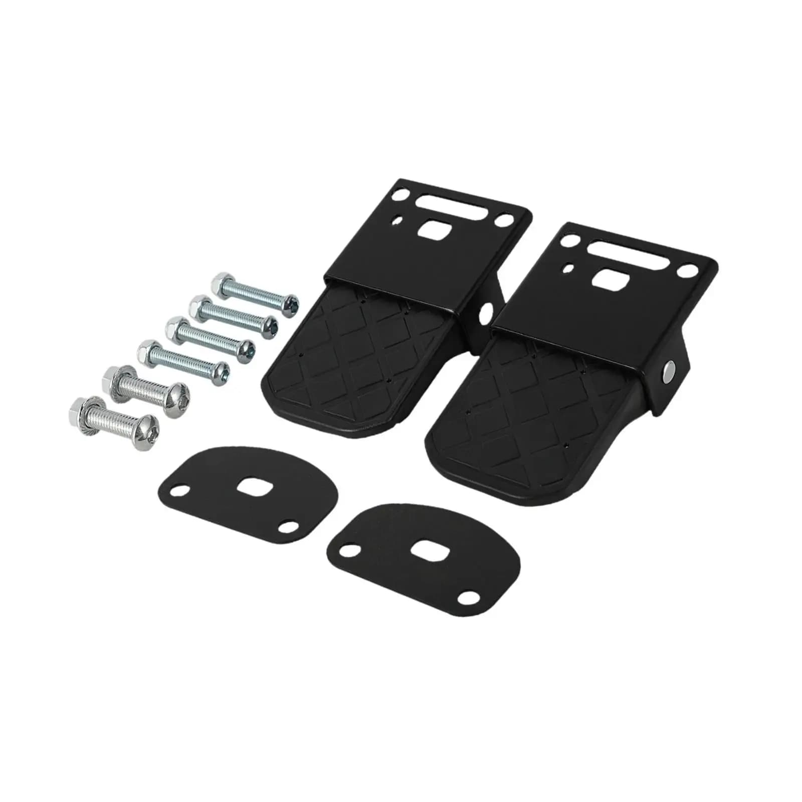 Poggiapiedi Posteriore Universale per ATV, Pieghevole in Ferro e Nylon, Pedale per Moto, Accessorio per Auto e Chopper