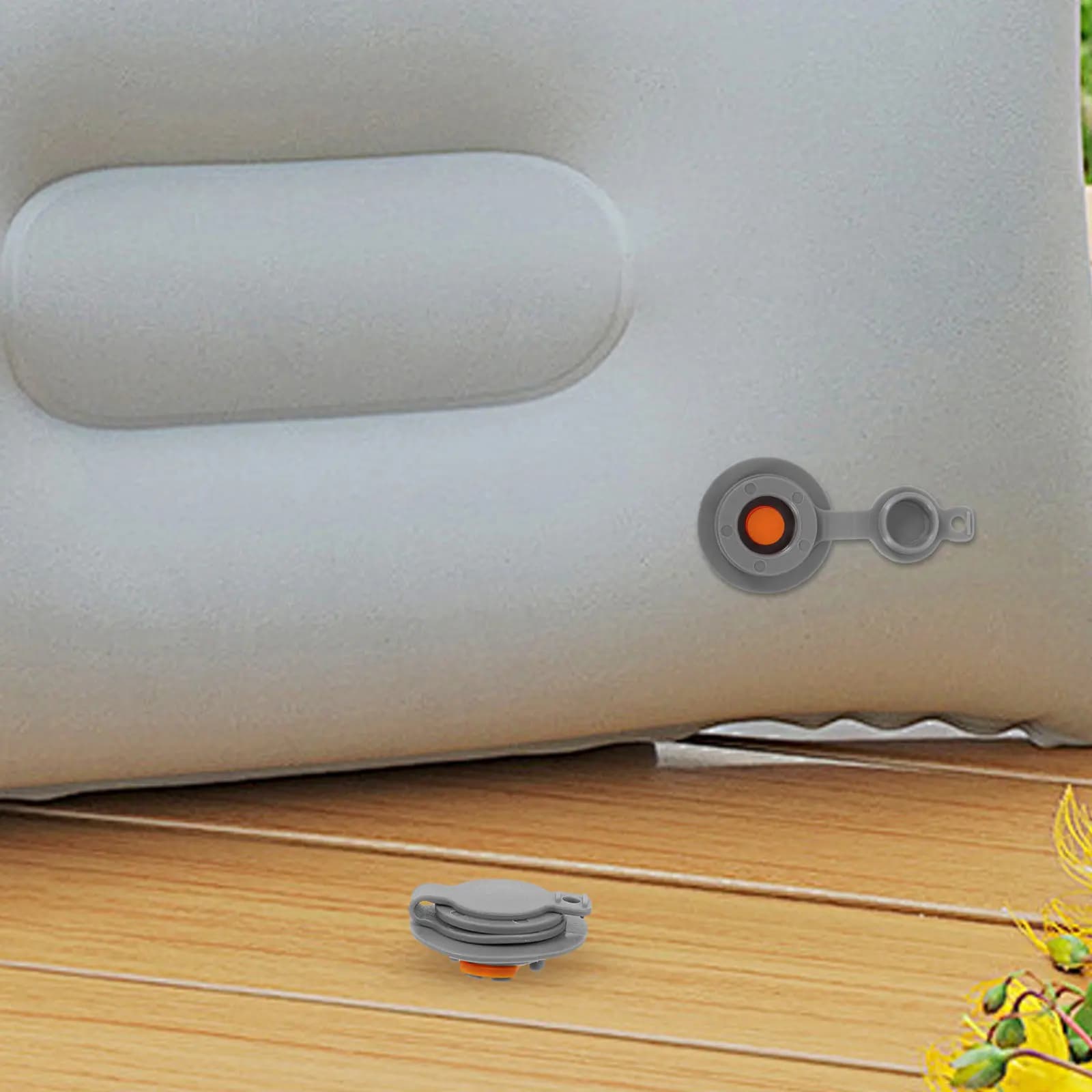 10Pcs Air Pillow Inflation Valve Compact Tpu Leakproof Push Button Valve Cap Replacement for Travel Neck Pillow Camping Air