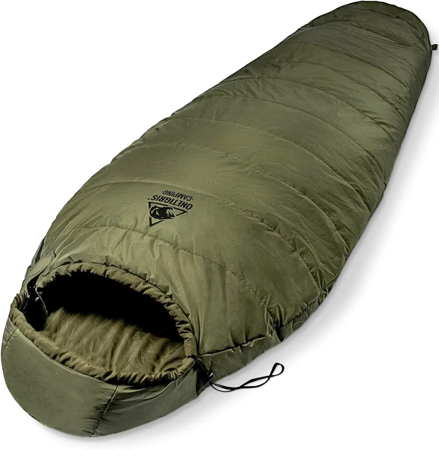 Sacco a Pelo Mummia per Campeggio, Escursionismo, Backpacking, Attrezzatura di Sopravvivenza Idrorepellente 3 Stagioni, Design Alto e Largo