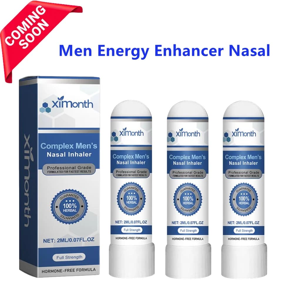 Uomo Energy Boosting Bastone di aspirazione nasale Potenziatore energetico da uomo Inalatore nasale Rinfrescante Risveglio cervello Lenisce l'affaticamento