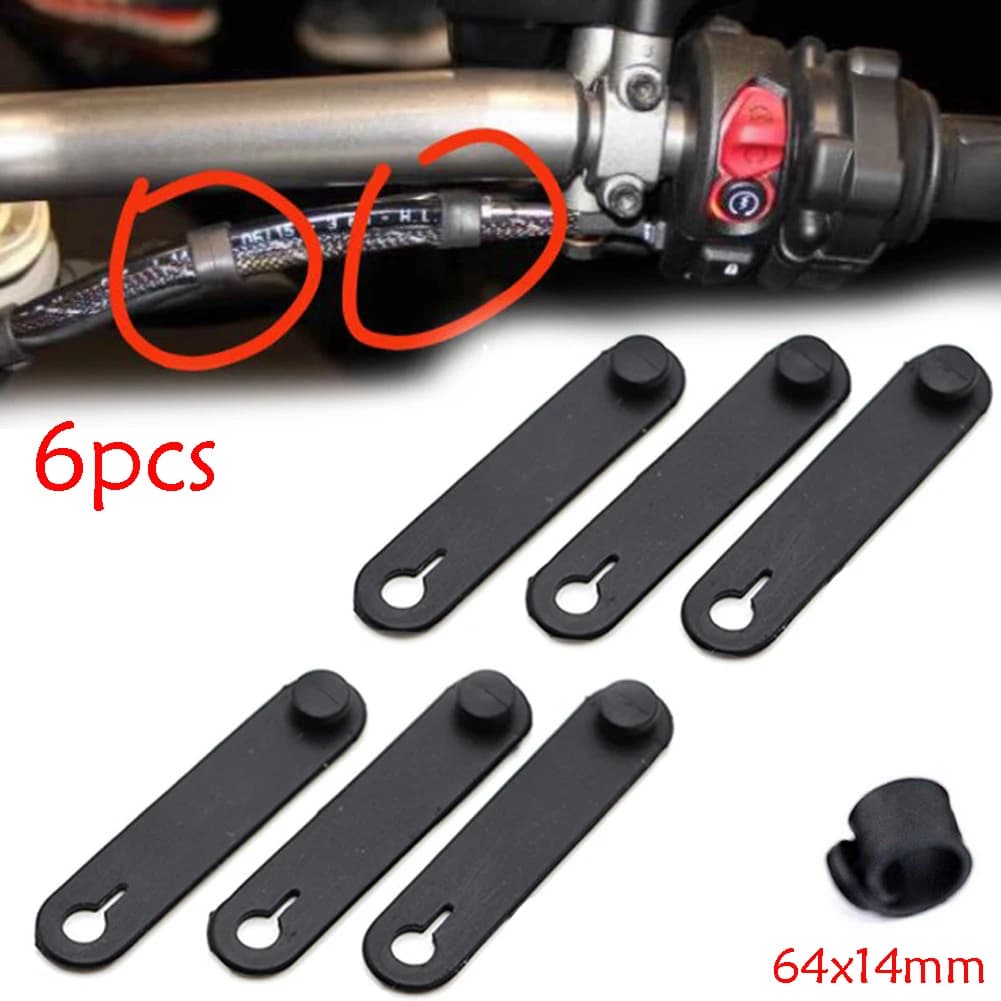 6pcs Motorcycle Rubber Bands Frame Securing Cable Ties Wiring For Bmw S1000rr Crf300l Demon Fx Benelli Trk 702 Fz8