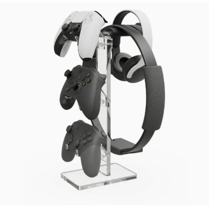 Skull & Co Phantom Stand, Universal Game Controller Holder for PS5 Xbox Switch Pro & Headphone Storage Rack