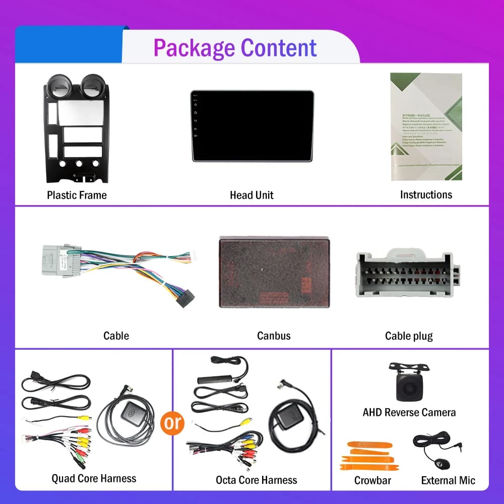 Autoradio For hummer H2 2002-2007 2Din Android Octa Core Car Stereo DVD GPS Navigation Multimedia Android Carplay