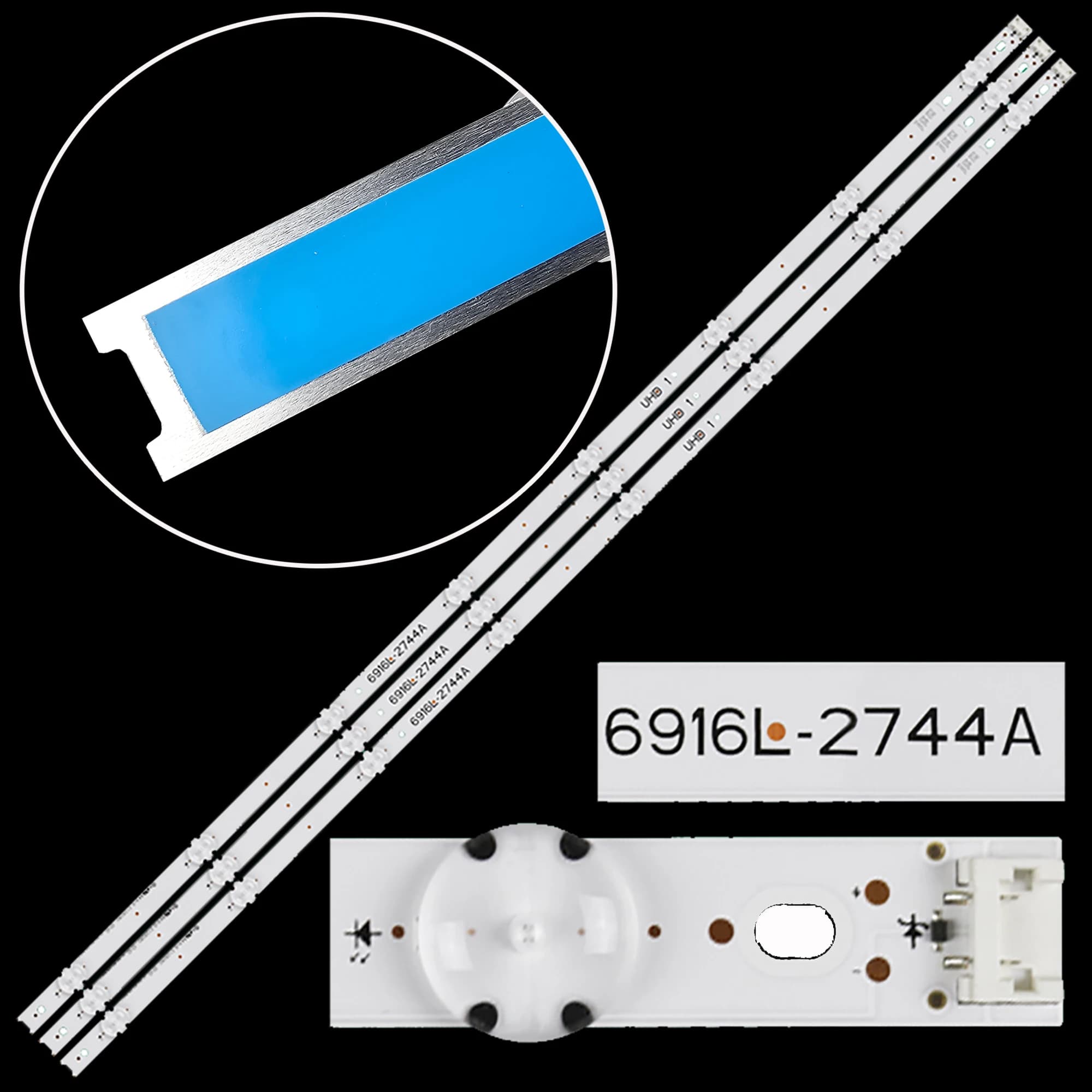 New Kit 3 PCS 8LED 850mm LED backlight strip for 43UH6030 43UF640 43LH60FHD 43UF6407 43UH619V 43UF6407