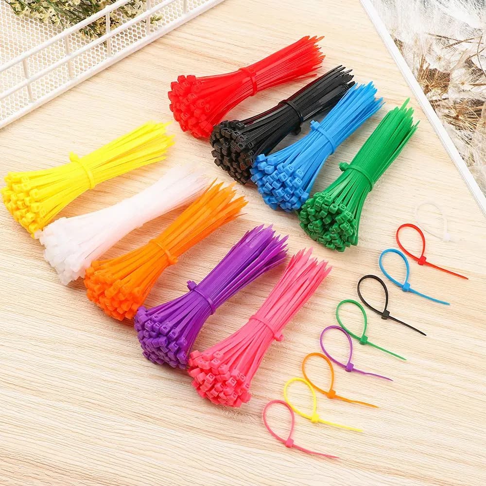 Fascette stringicavo rilasciabili di alta qualità 3x100mm, durevoli, autobloccanti, in nylon, per cavi e fili, strumento manuale