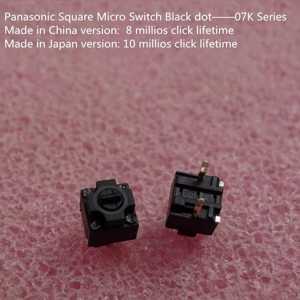 10 pz/pacco Microinterruttore quadrato originale Made in Japan per mouse, pulsante per riparazione IO1.1 Logitech Razer, pulsante centrale