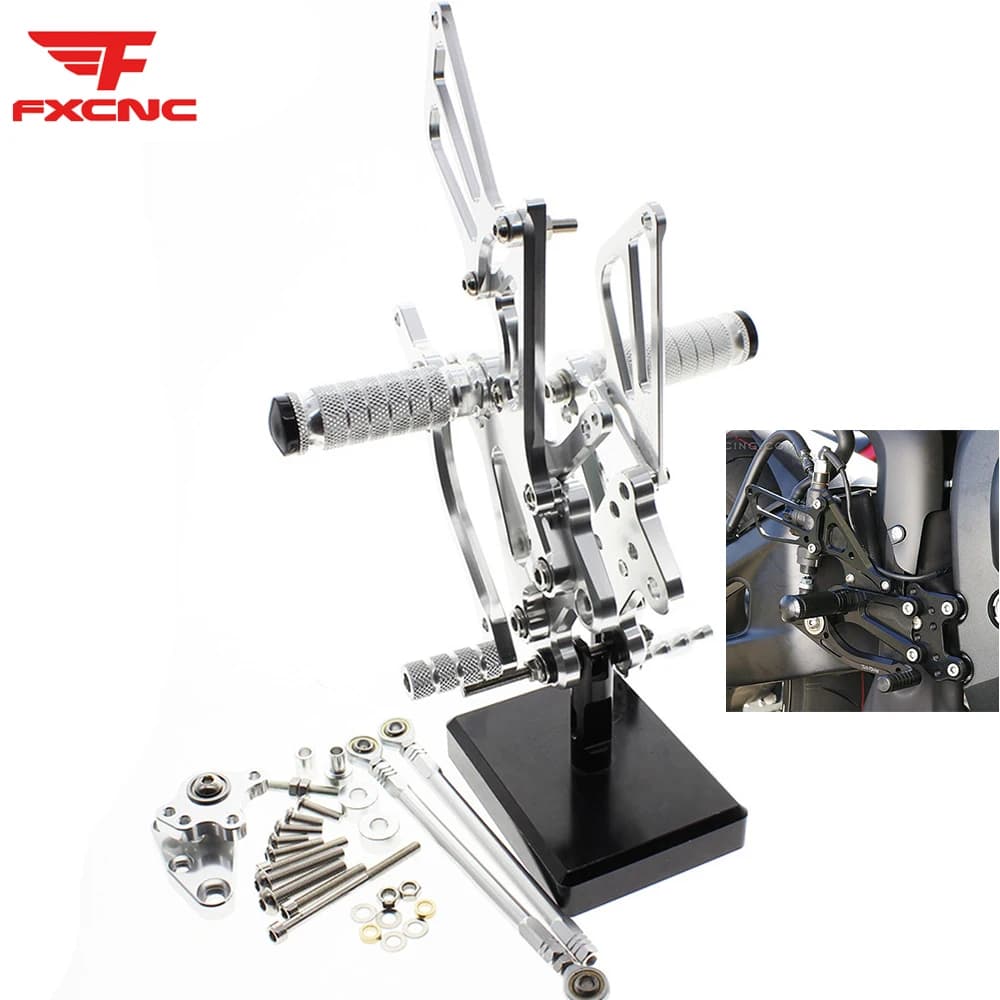 Per Honda CBR600RR CBR 600RR ABS 2009-2019 Moto Rearset Poggiapiedi Posteriore Regolabile In Alluminio Pedana Poggiapiedi Pedale Spina Del Piede