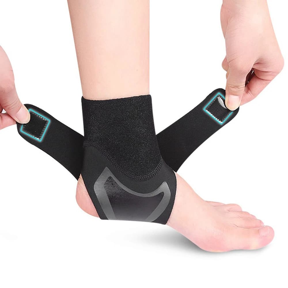 Stabilizzatore di supporto per compressione per tutore per caviglia di grado medico, regolabile, per il recupero delle infortuni sportive, basket, calcio, corsa, traspirante