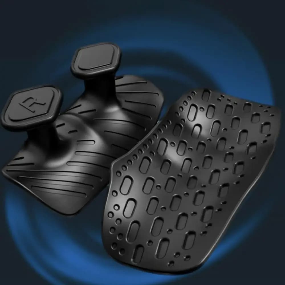 1 paio di impugnature ergonomiche per sollevamento pesi, guanti da palestra elastici antiscivolo, impugnature in silicone anti-attrito a forma di nido d'ape