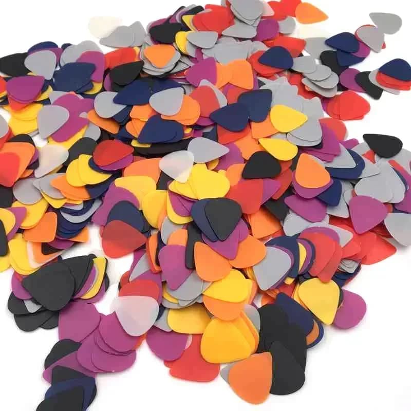 100PCS Plettri per Chitarra Plettro in Celluloide Elettrico Liscio Plettro per Chitarra Basso Accessori per Chitarra Acustica Spessore 0.5mm/0.75mm/1.0mm
