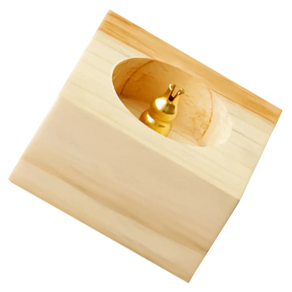 Bruciatore di incenso in legno, elegante design a strisce, compatto, da tavolo, per casa, ufficio, studio e relax