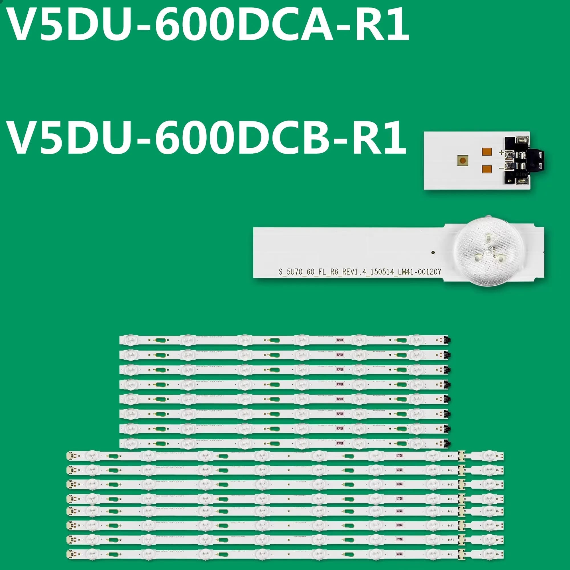 Striscia LED V5DU-600DCA-R1 V5DU-600DCB-R1 BN96-34805A 34806APer UN60JU7100 UA60JU7090 UN60JU6500 UN60JU6400 UN60JU6300 UN60JU6390
