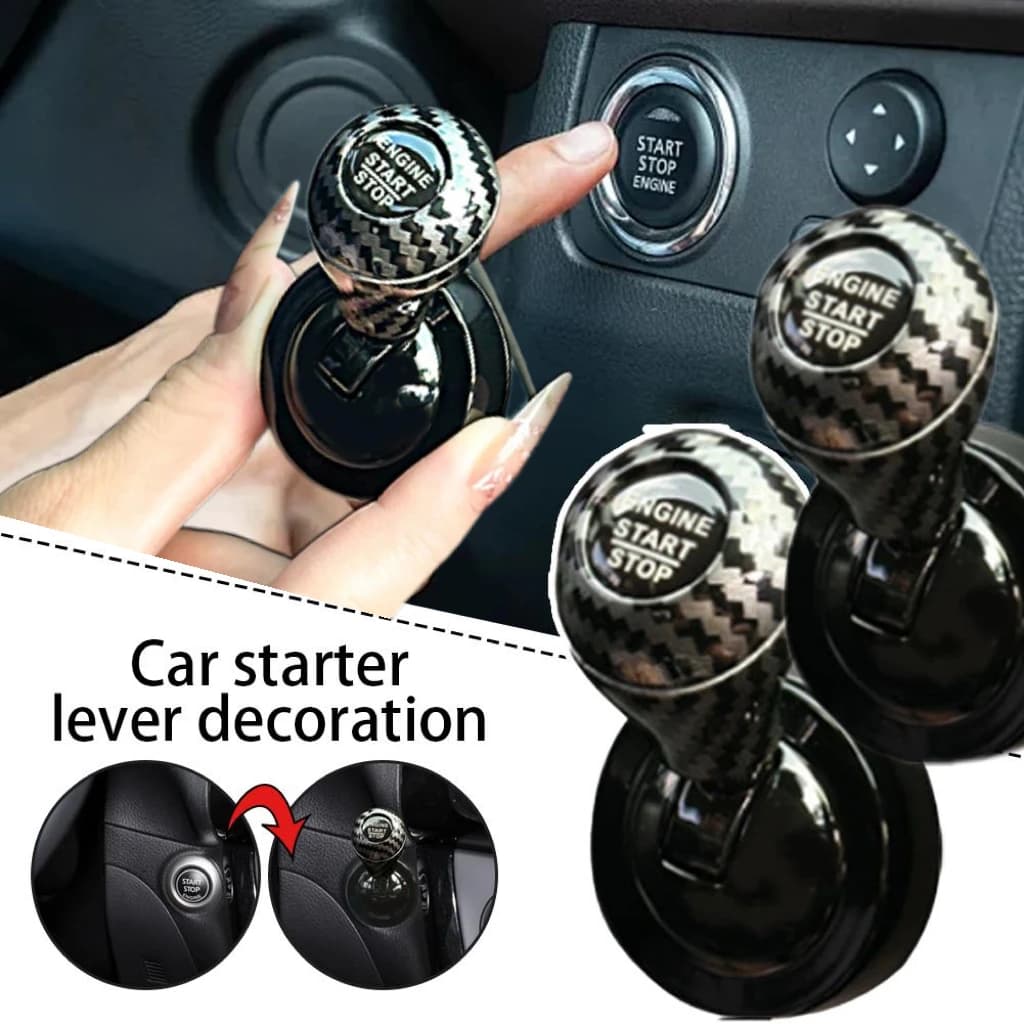 Car One-button Start Rocker Car Cue Switch Device Start Button Protective Cover Starter Car Decoration For Universal All Cars