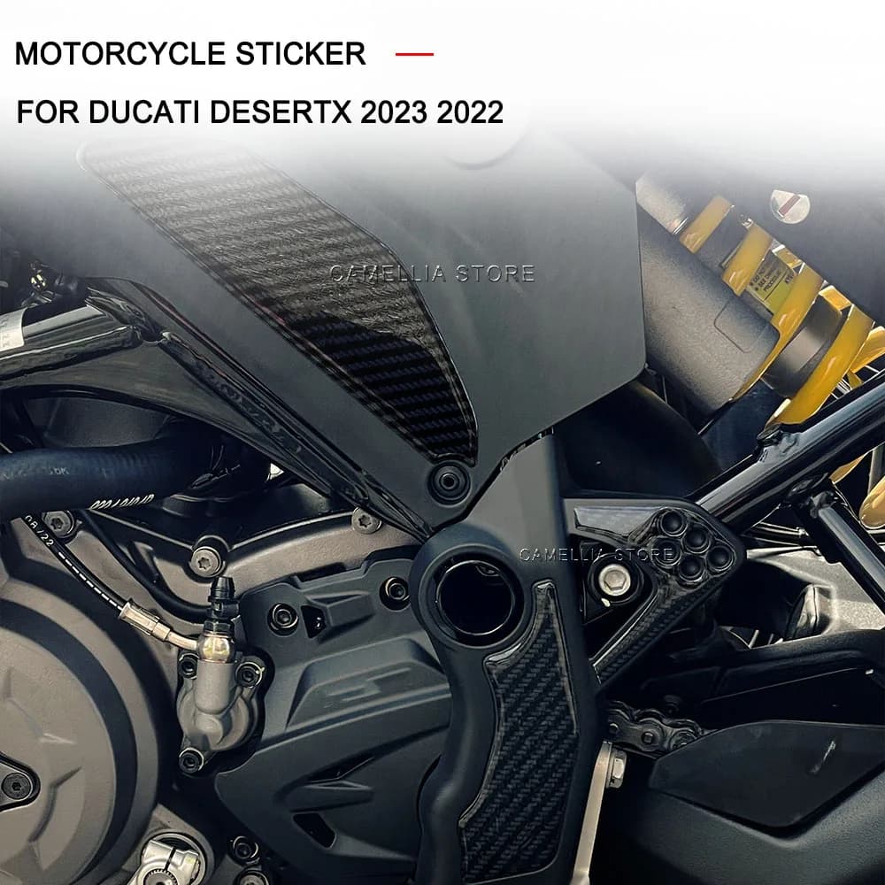 Adesivo per Serbatoio Moto 3D in Resina Epossidica Impermeabile, Nuovo Adesivo per Moto Appena Lanciato per Ducati DesertX 2023 2022