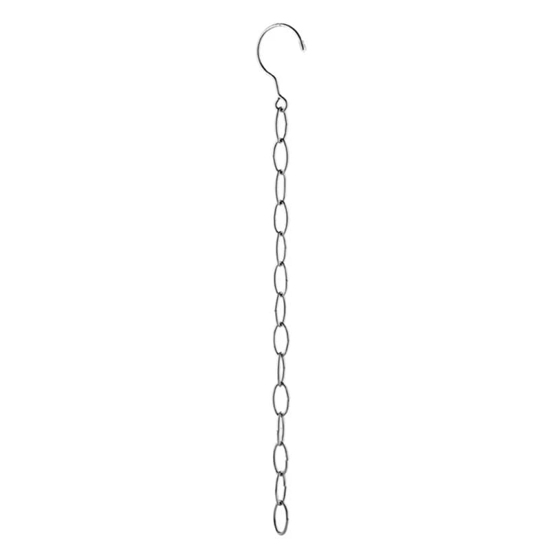 Space Saving Clothes Hanger Chain Stainless Steel Closet Metal Cascading Hangers Multi-port Ring with Hook NEW arrival