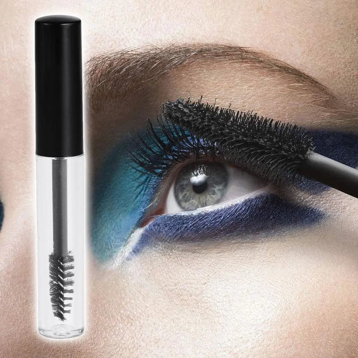 1.5ml Transparent Plastic Vacuum Container for Mascara, Ideal for Preserving Mascara Samples for Eyelash Growth, Travel Practical, Perdite Test