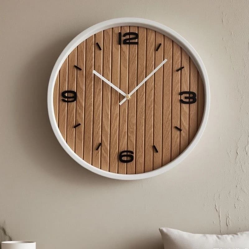 Nordic Aesthetic Wall Clock Modern Design Accessories Home Wall Clock Noiseless Silent Horloges Murales Relogio Room Decor