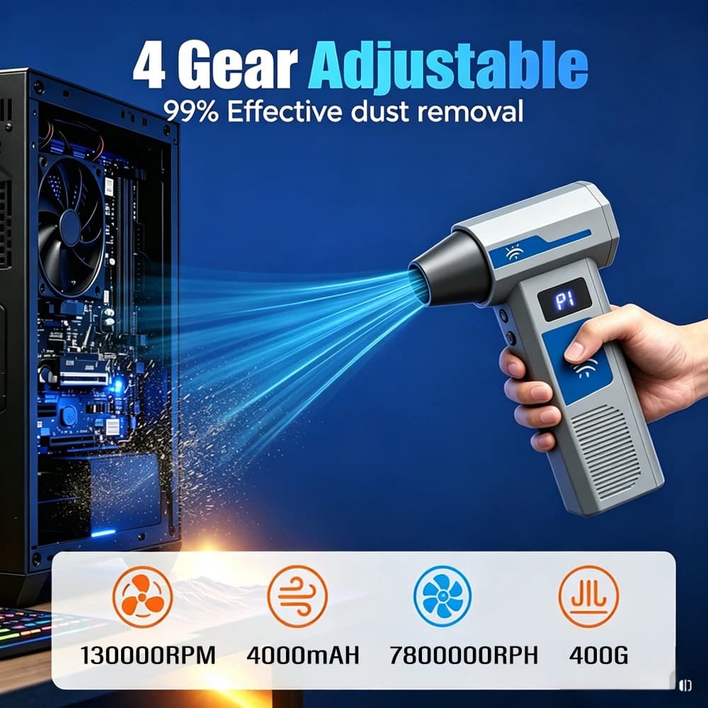 X6 Turbo Jet Blower 130000RPM Powerful Air Blower Brushless Motor Turbo Fan Jet Fan Cleaning Air Duster Blower Air Puissant Tool