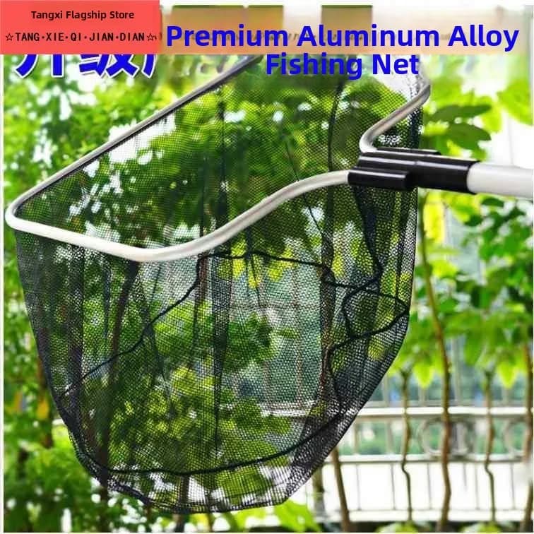 Nuovo Modello di Rete da Pesca Estensibile per Laghetti di Koi e Piscine, Rete per Rimozione Foglie, Strumento di Pulizia per Piscine a Forma Quadrata